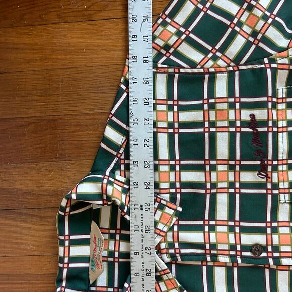 Deus Ex Machina Men’s Large Plaid Button Shirt Retro Short Sleeve - Picture 13 of 16